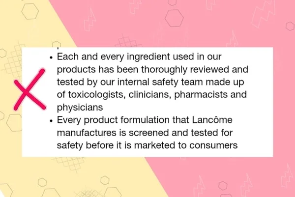 Lancome Cruelty free status