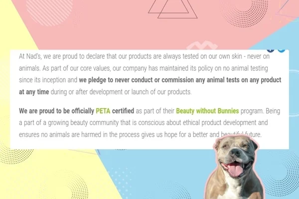 Nads Animal Testing Policy